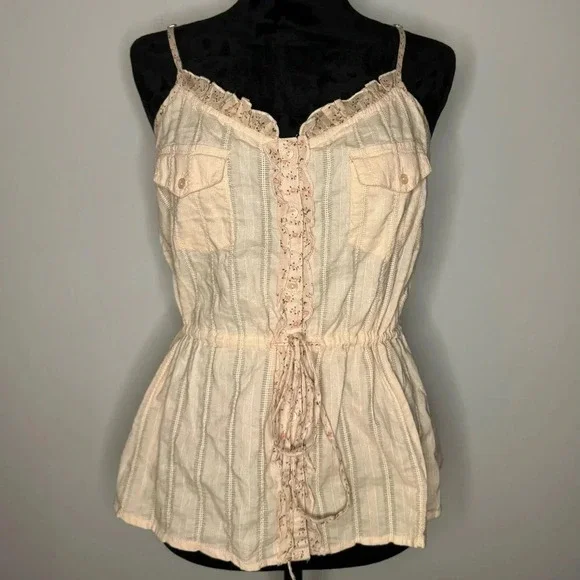 VINTAGE Cottage Core Love Squared Pink Floral Blouse - Picture 1 of 8